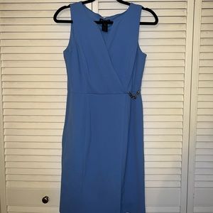 Enfocus Studio Women’s Asymmetrical Light Blue Business Professional Dress